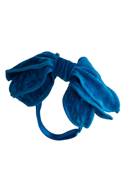 Winter Petals Wrap - Blue Jewel Velvet