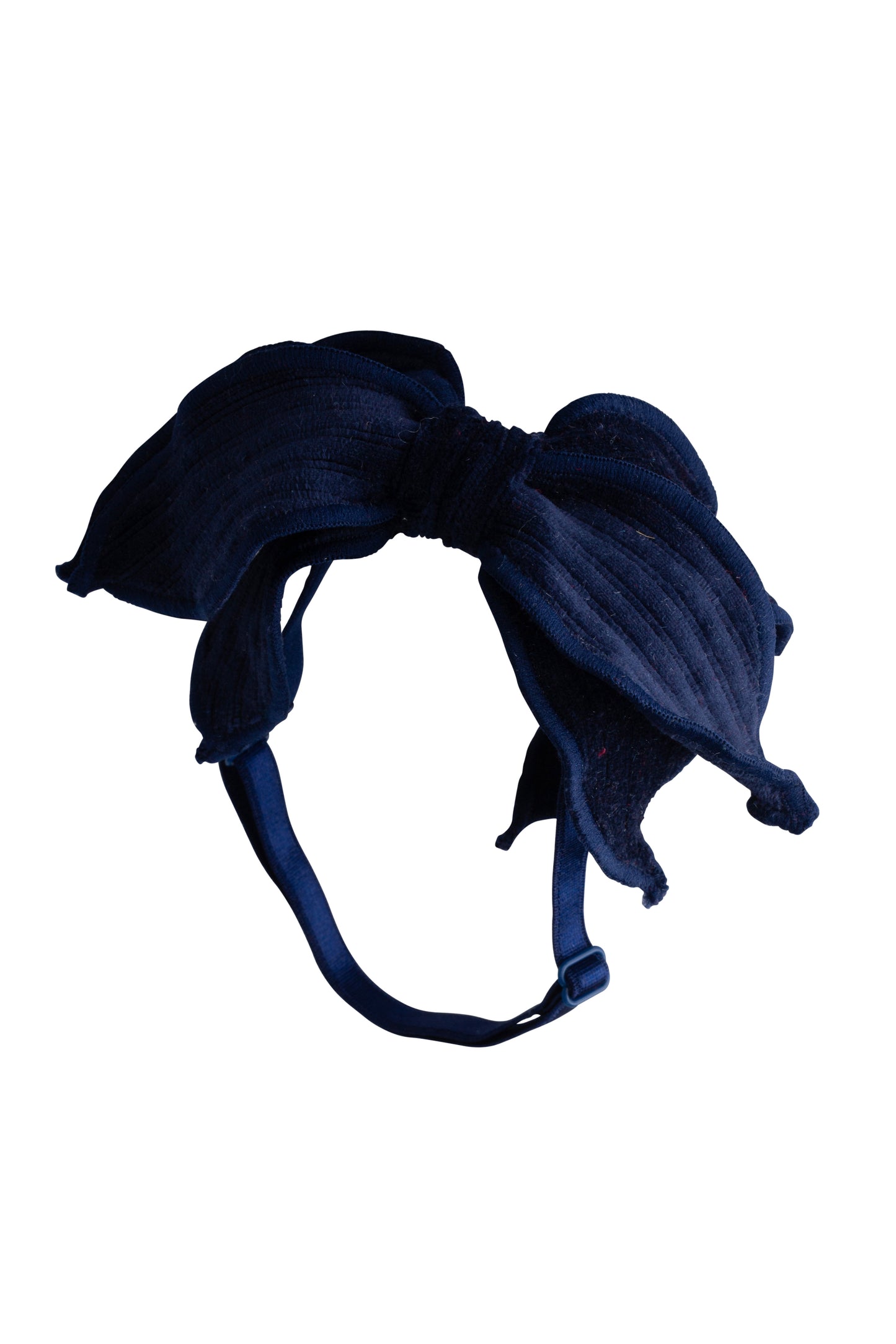 Winter Petals Wrap - Navy Lines Velvet