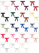 Grosgrain Bow Clip Set (2) - Victorian Rose