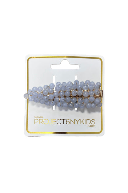 Baby's Breath Royal Clip - Light Blue Marble