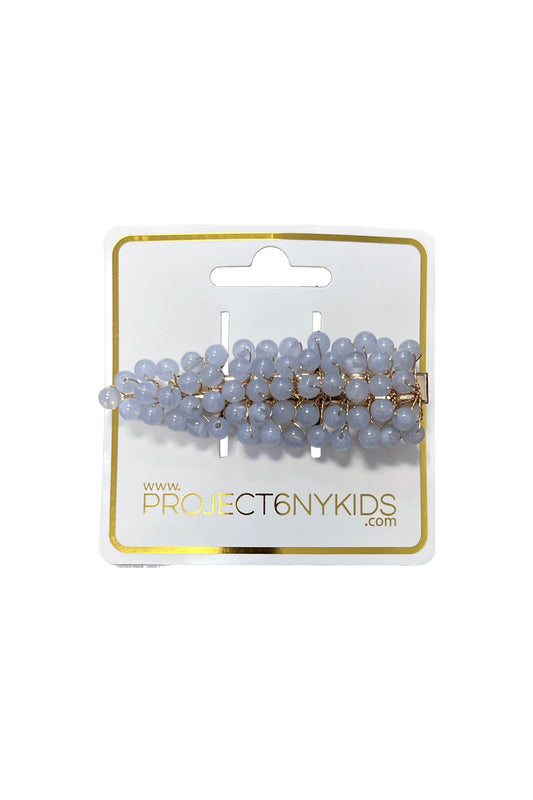 Baby's Breath Royal Clip - Light Blue Marble